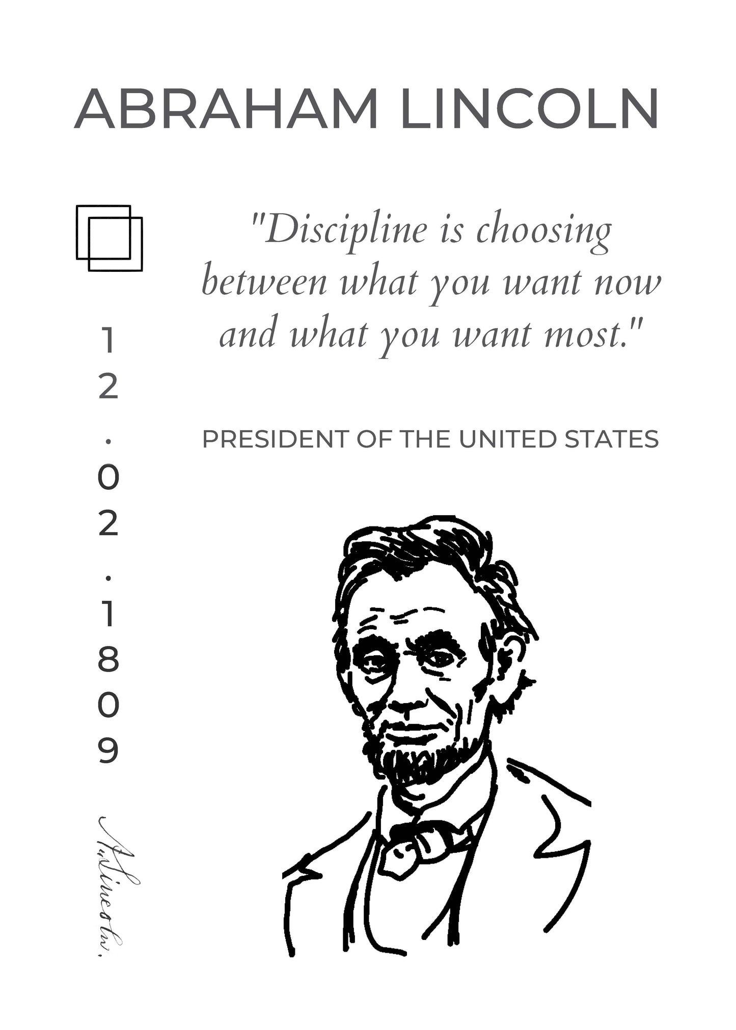 Abraham Lincoln Plakat